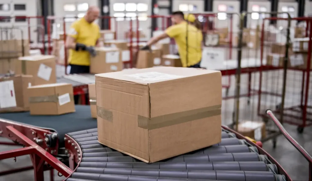 esteira transportadora utilizada no picking logístico