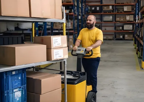 carrinhos rebocadores elétricos para movimentação de cargas e mercadorias